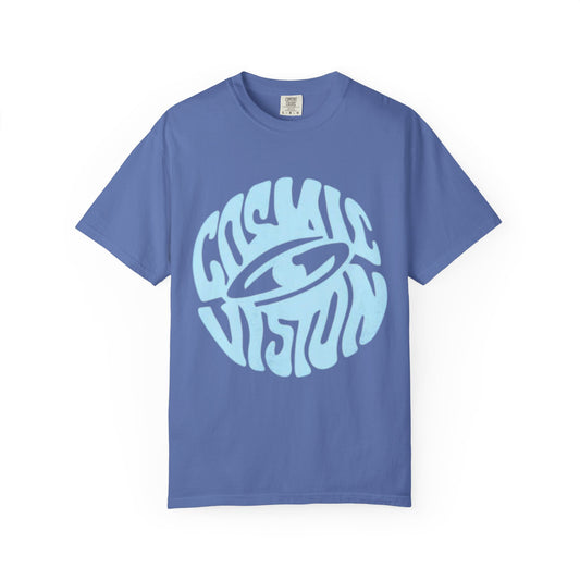 Cosmic Vision Garment-Dyed T-Shirt | Unisex Vintage Tee, Retro Graphic Shirt, Festival Attire, Gift for Music Lovers, Casual Wear